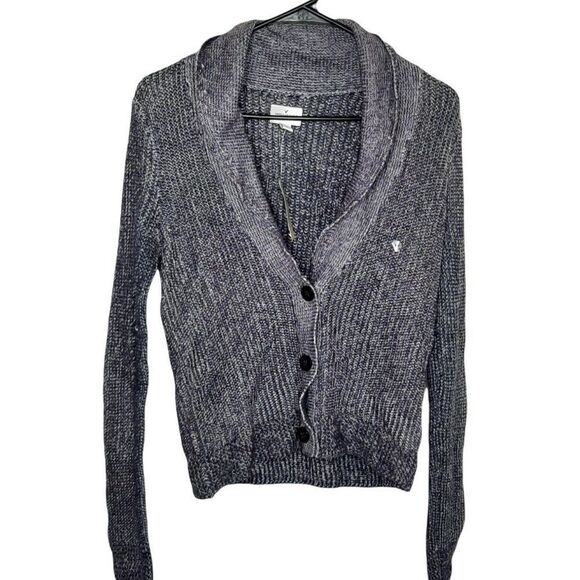 American Eagle Blue Knit Cardigan sz M NWT - Picture 1 of 9
